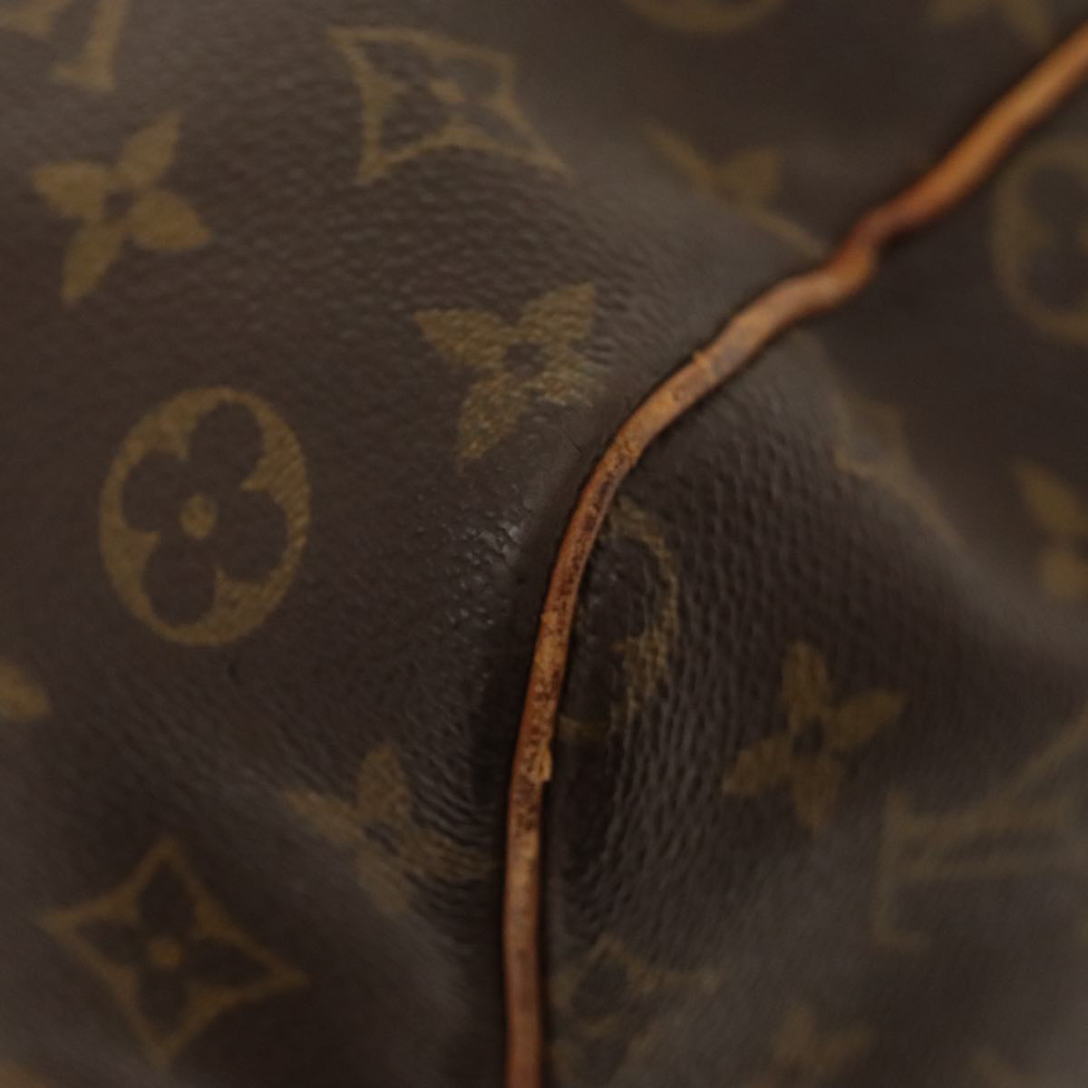 Louis Vuitton Keepall 60, Brown, Canvas, travel