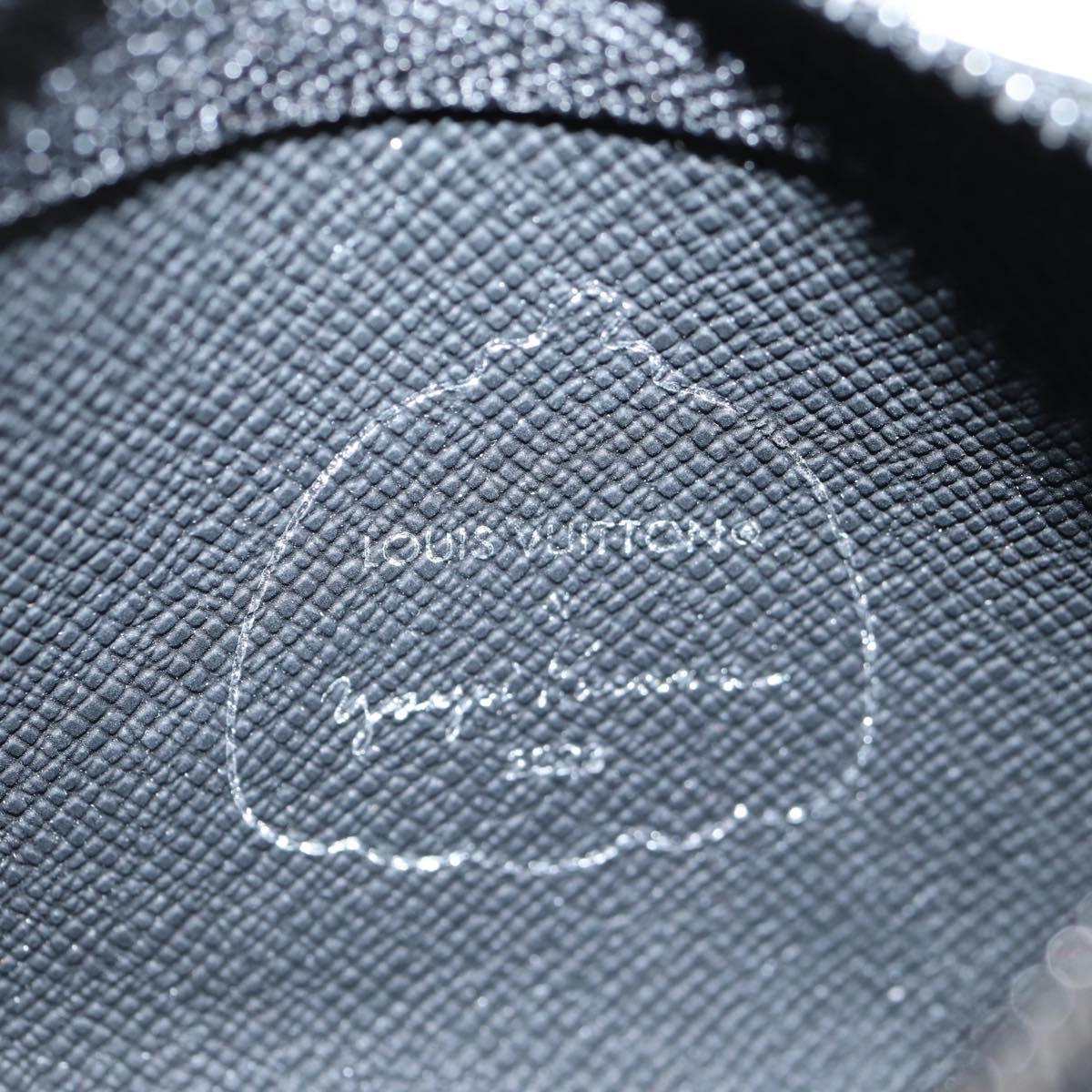 Louis Vuitton Pochette Clés, Black, Canvas, wallet