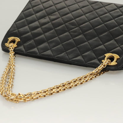 Chanel Vintage, Black, Leather, handbag