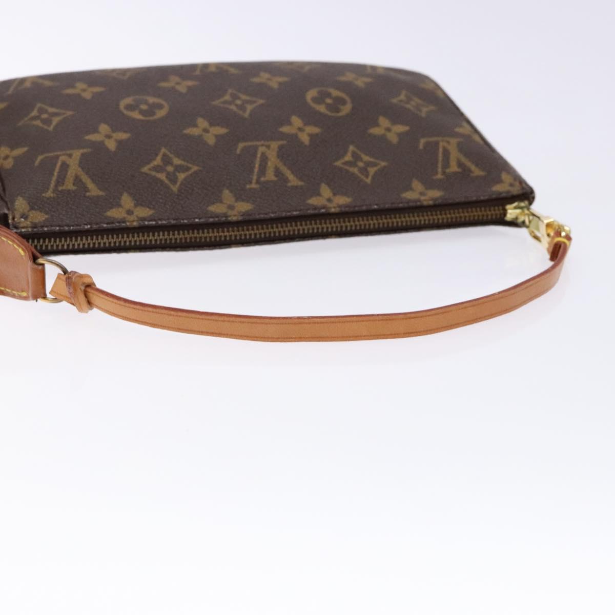 Louis Vuitton Pochette Accessoire, Brown, Canvas, clutch
