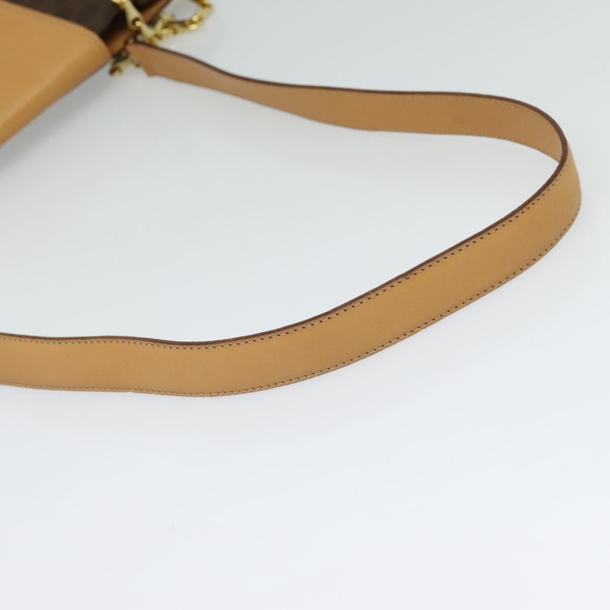 Céline Macadam, Brown, Canvas, shoulder