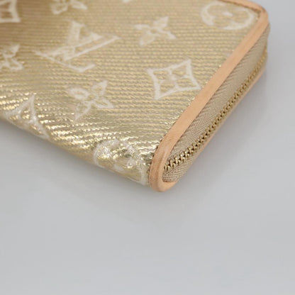 Louis Vuitton Zippy coin purse, Gold, Canvas, wallet