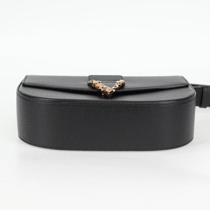 Versace Medusa, Black, Leather, shoulder