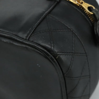 Chanel Vanity, Black, Leather, clutch