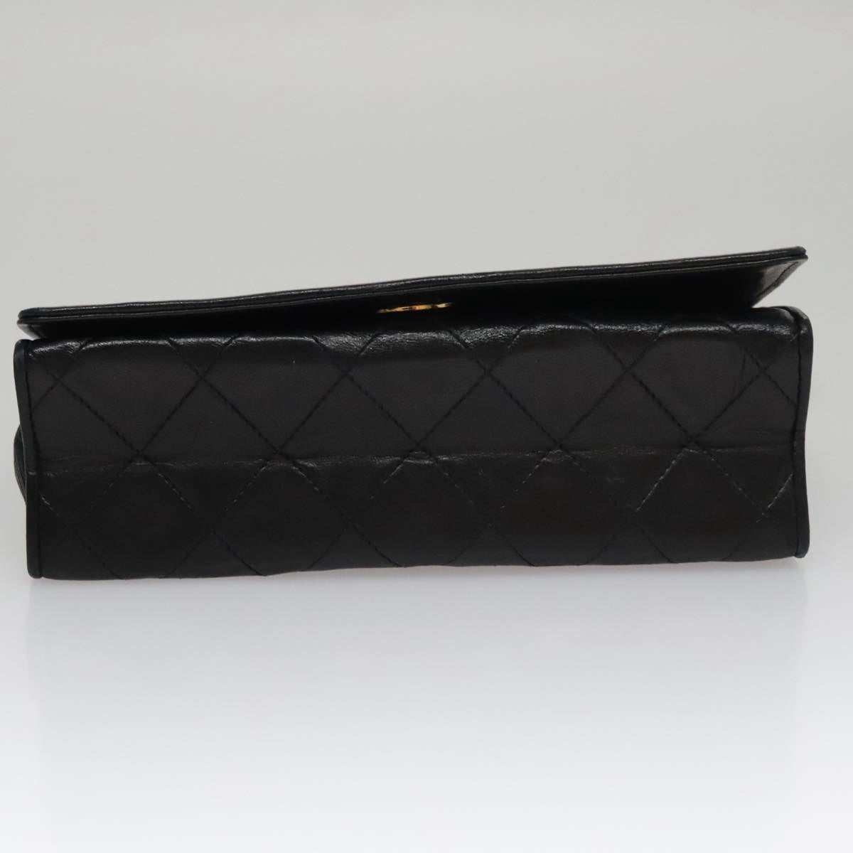 Chanel Full Flap, Black, Leather, shoulder