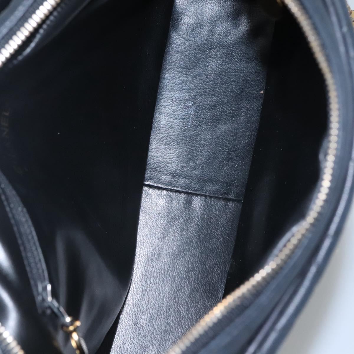 Chanel Camera, Black, Leather, shoulder