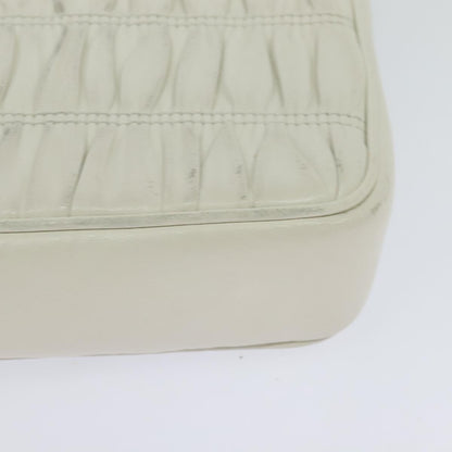 Prada Nappa gauffré, White, Leather, shoulder