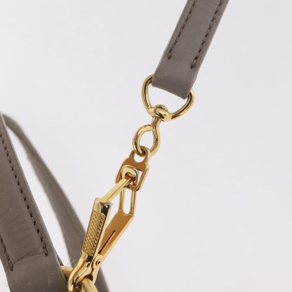 Miu Miu Madras Leather, Gray, Leather, Shoulder Bag