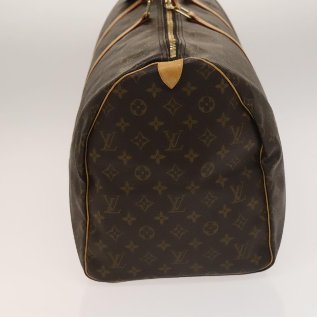 Louis Vuitton Keepall 55, Brown, Canvas, travel