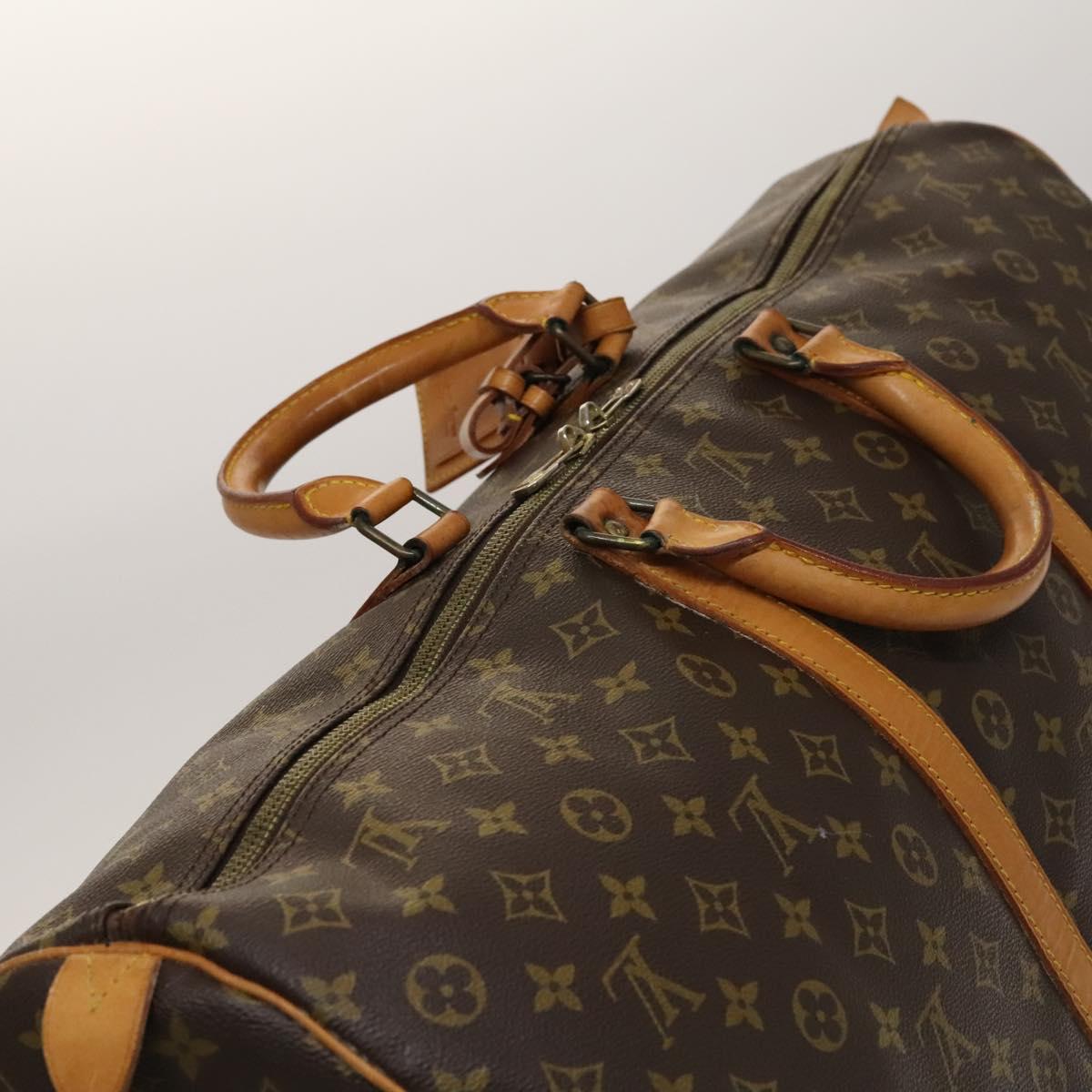 Louis Vuitton Keepall Bag Monogram Canvas, BROWN, CANVAS, Travel bag