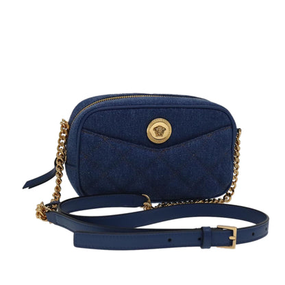 Versace, Blue, Denim - Jeans, shoulder