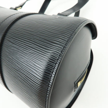Louis Vuitton Soufflot Epi Leather, Black, Leather, Tote Bag