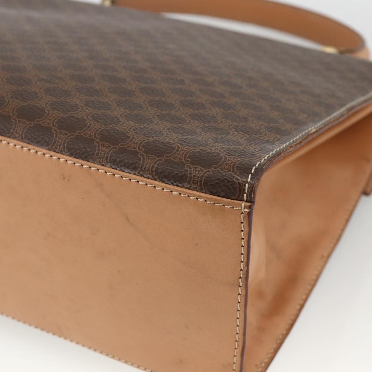Celine Vintage Handbag Toile Céline, Brown, Canvas, Handbag