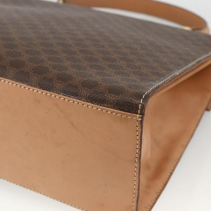 Celine Vintage Handbag Toile Céline, Brown, Canvas, Handbag