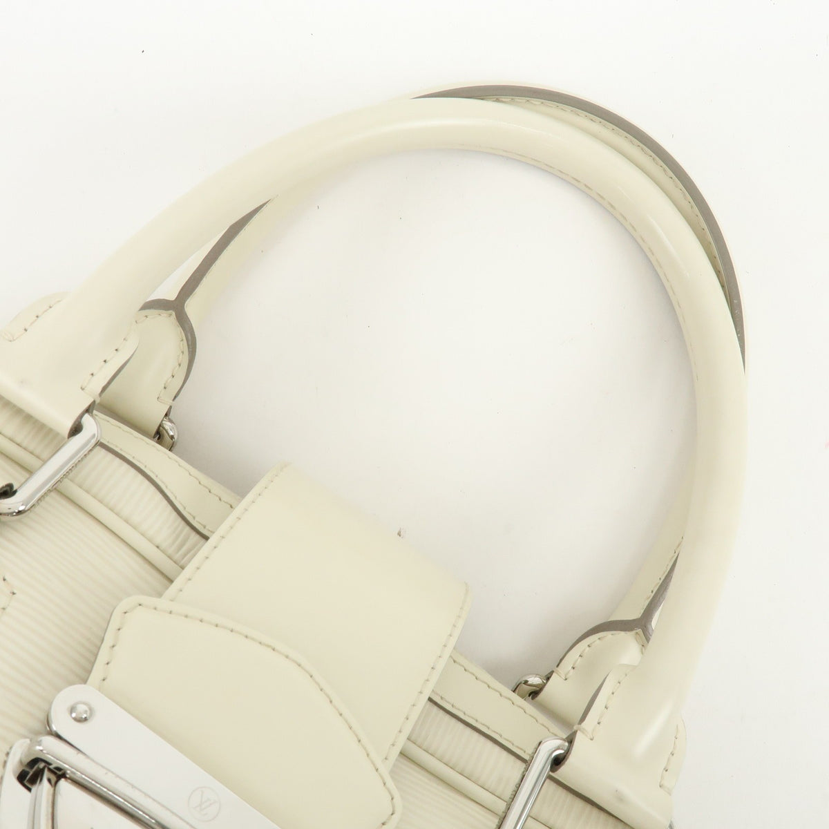 Louis Vuitton Montaigne Bowling Epi Leather, White, Leather, Handbag