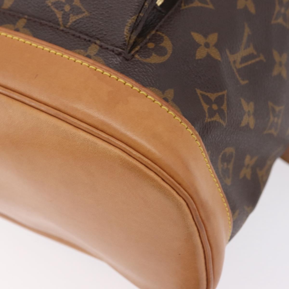 Louis Vuitton Vintage Montsouris Monogram Canvas, Brown, Canvas, Backpack