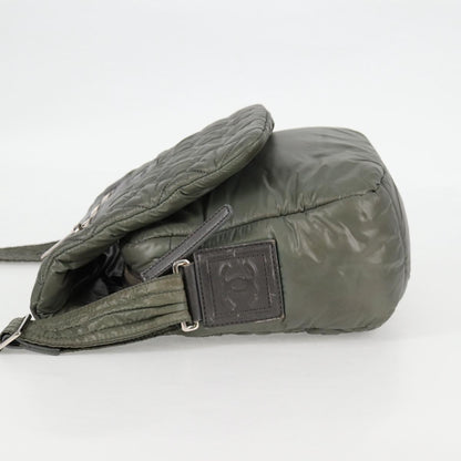 Chanel Coco Cocoon, Khaki, NYLON, shoulder