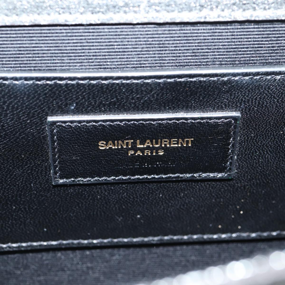 Saint Laurent Kate, Silver, Leather, shoulder