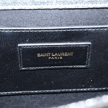 Saint Laurent Kate, Silver, Leather, shoulder