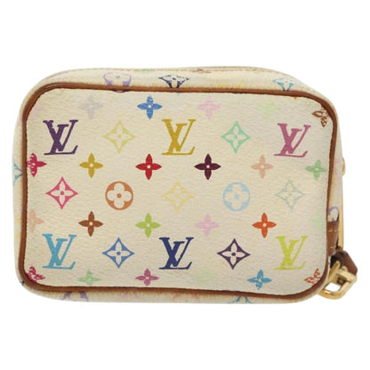 Louis Vuitton Wapity, White, Canvas, clutch