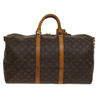 Louis Vuitton Keepall Bandouliere 50, Brown, Canvas, travel