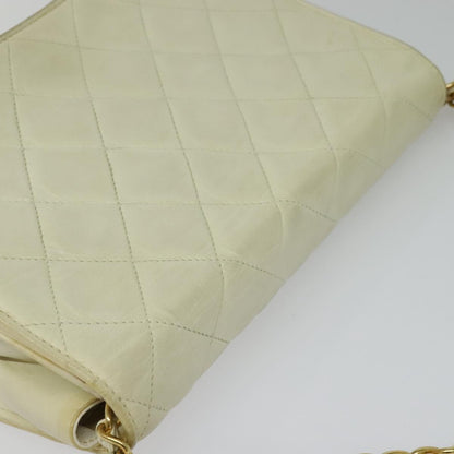 Chanel Camera, White, Leather, clutch