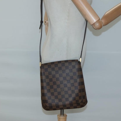 Louis Vuitton Musette Salsa, Brown, Canvas, shoulder