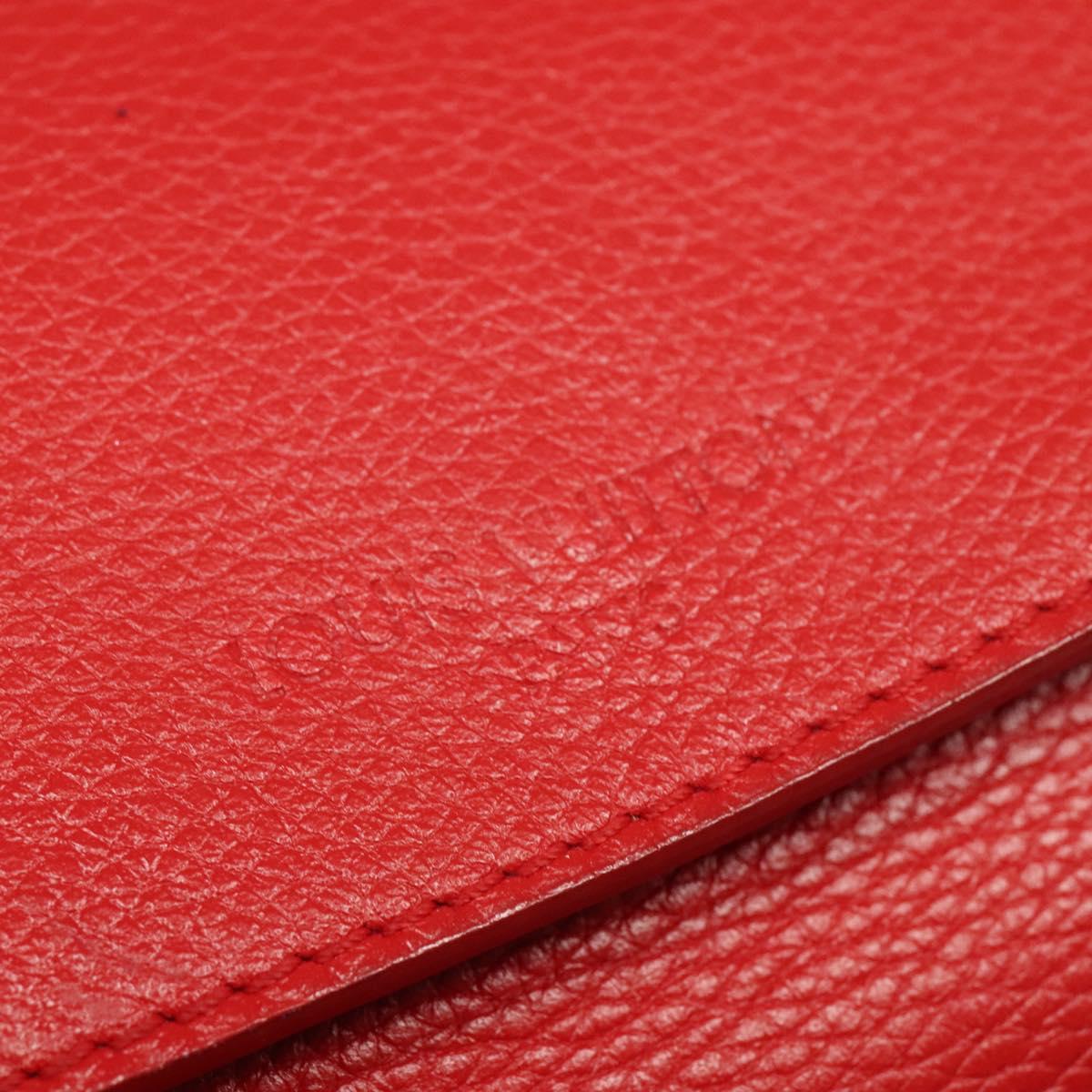 Louis Vuitton Parnassea, Red, Leather, shoulder