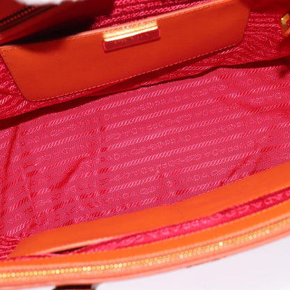 Prada Galleria, Orange, Leather, handbag
