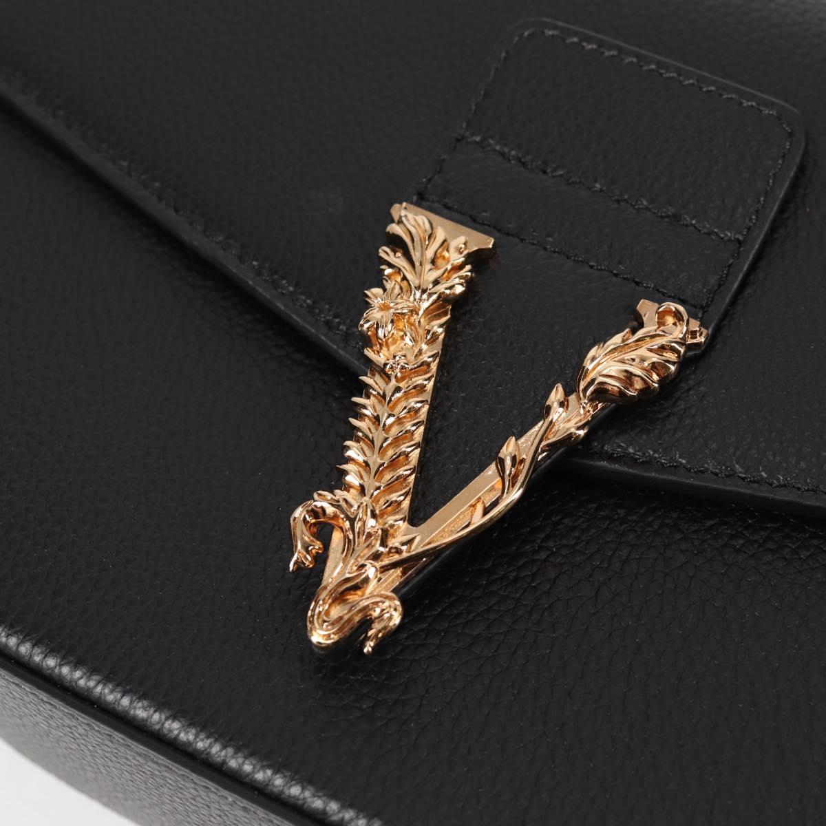 Versace Medusa, Black, Leather, shoulder