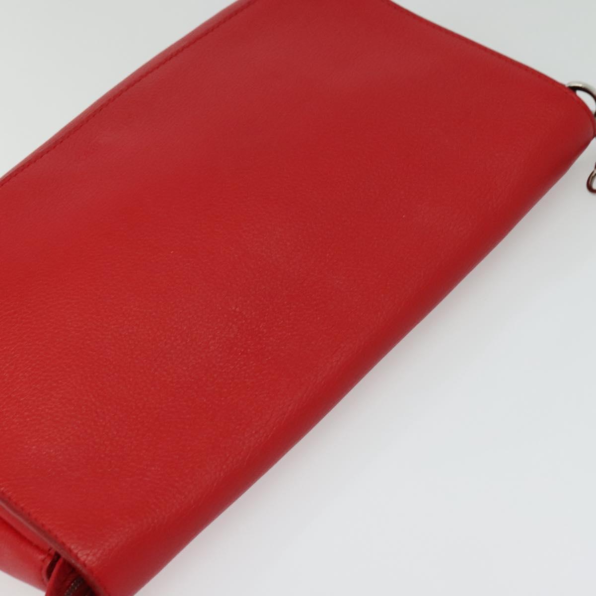 Louis Vuitton Parnassea, Red, Leather, shoulder