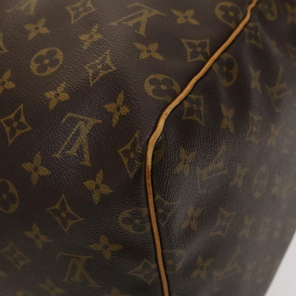Louis Vuitton Keepall 55, Brown, Canvas, travel