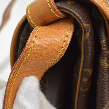 Louis Vuitton Saumur Monogram Canvas, Brown, Canvas, Shoulder Bag