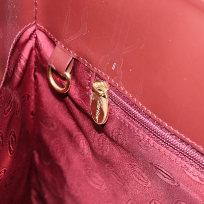 Cartier Must Line Leather, Burgundy, Leather, Handbag
