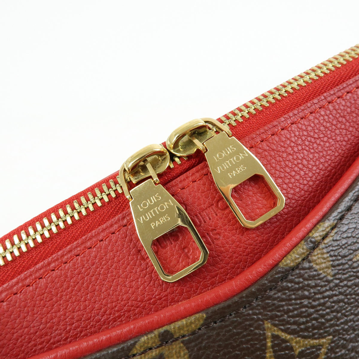 Louis Vuitton Pallas Monogram Canvas with Leather, Brown, Canvas, Tote Bag