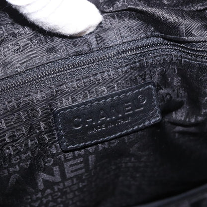 Chanel Square Stitch Boston Quilted Nylon, Black, Nylon, Handbag
