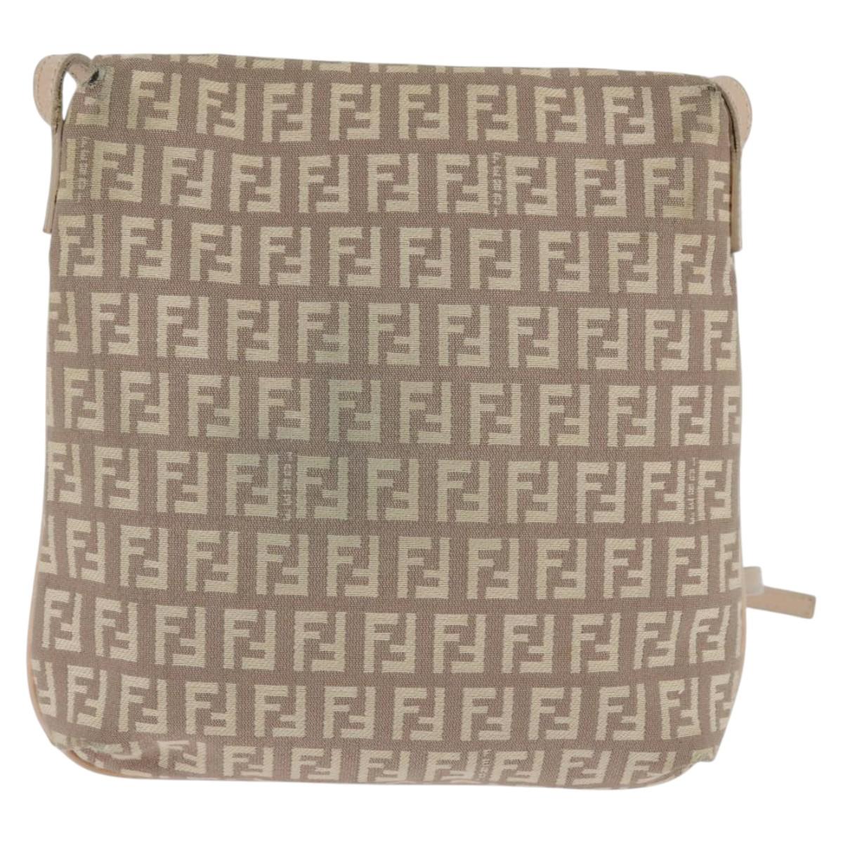 Fendi Mama Messenger Bag Zucca Canvas, BEIGE, CANVAS, Crossbody bag