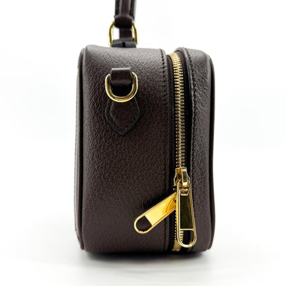 Gucci Ophidia Zip Around Top Handle GG Coated Canvas with Leather, Brown, Canvas, Handbag