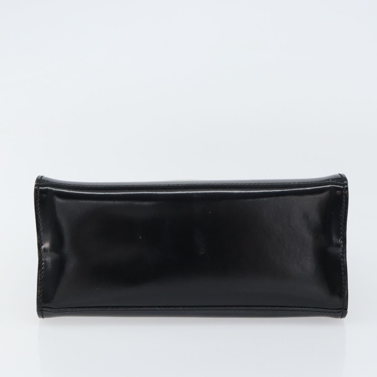 Salvatore Ferragamo Vintage Patent Leather, Black, Patent Leather, Handbag
