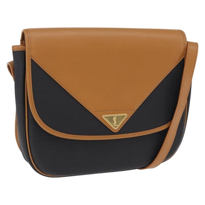 Saint Laurent Vintage Shoulder bag leather, Black, Leather, Shoulder Bag