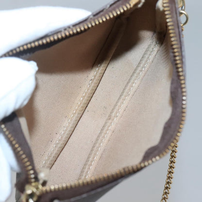 Louis Vuitton Mini Pochette Accessoires, Brown, Canvas, clutch