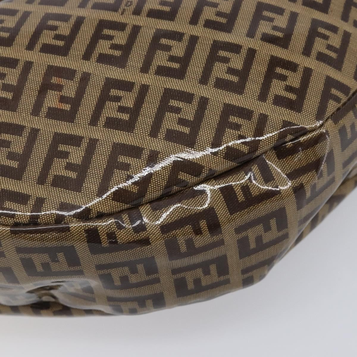 Fendi Zucchino Canvas Mamma Baguette Canvas, Brown, Canvas, Shoulder Bag