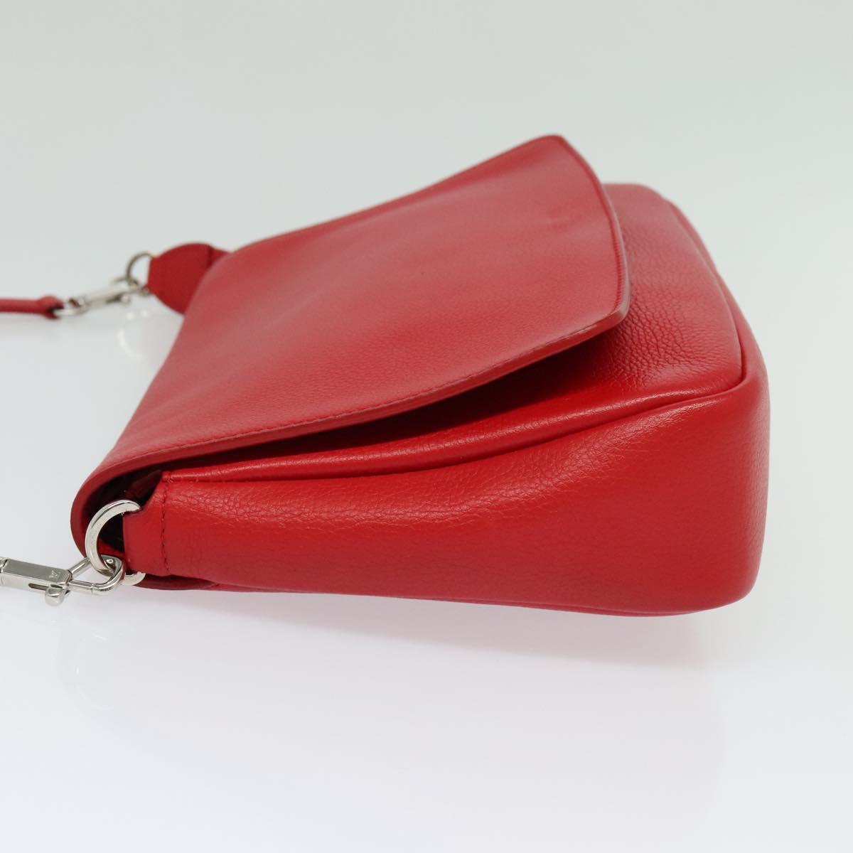 Louis Vuitton Parnassea, Red, Leather, shoulder