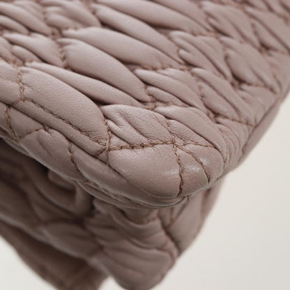 Miu Miu Crystal Clutch Matelasse Leather, Pink, Leather, Clutch