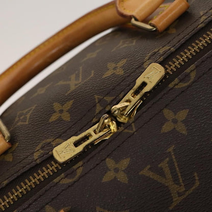 Louis Vuitton Keepall 55, Brown, Canvas, travel