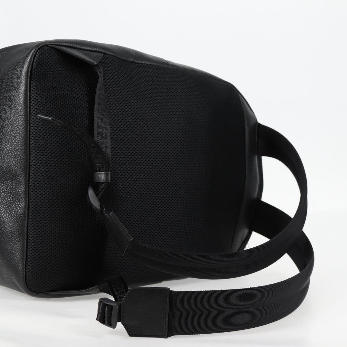 Versace Medusa, Black, Leather, backpack