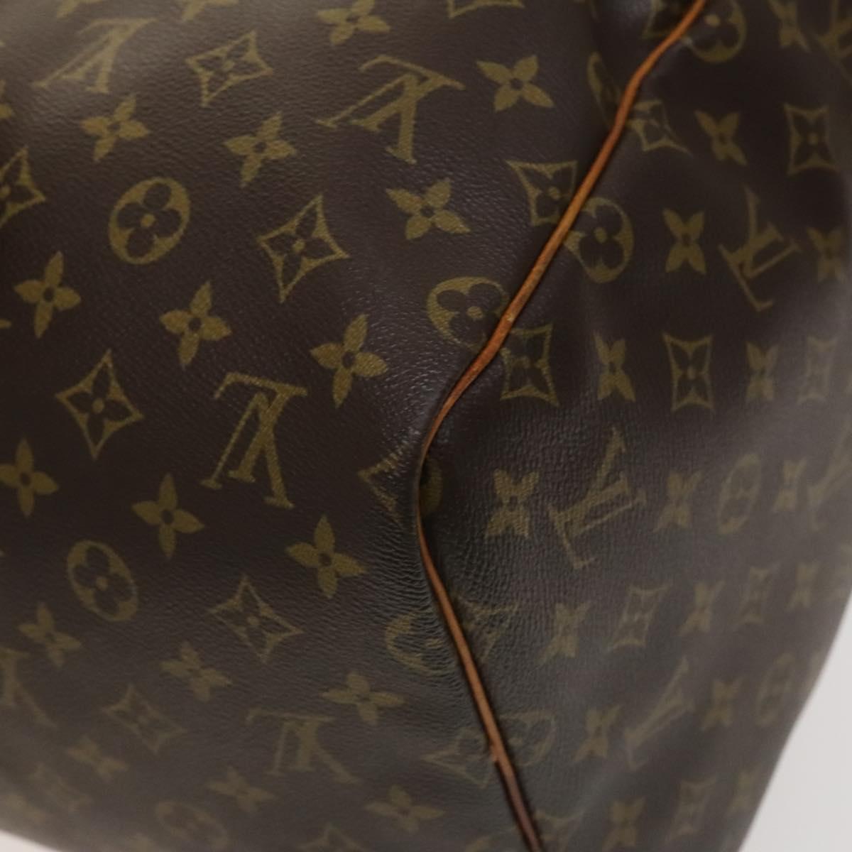 Louis Vuitton Keepall 55, Brown, Canvas, travel
