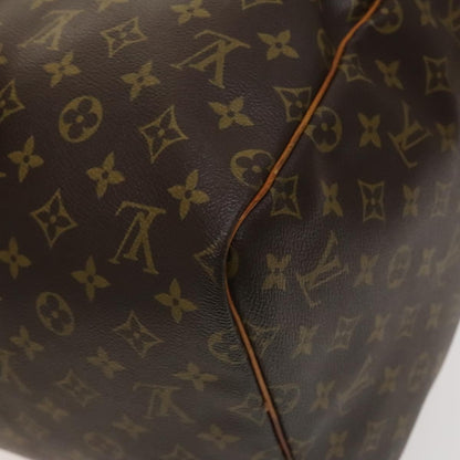 Louis Vuitton Keepall 55, Brown, Canvas, travel