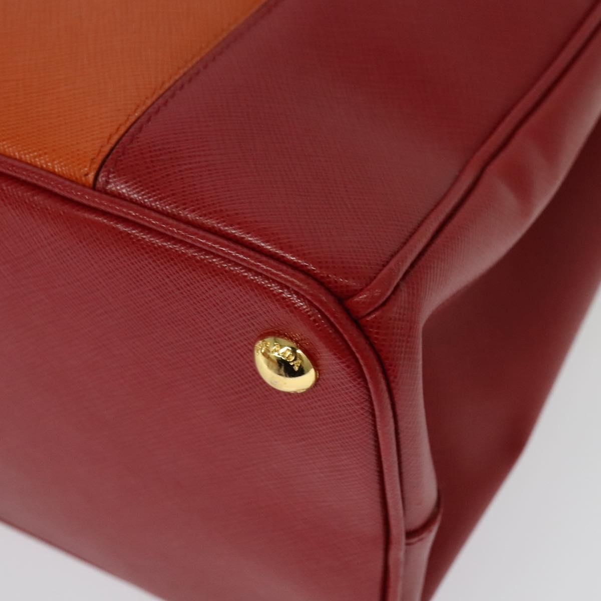 Prada Galleria, Orange, Leather, handbag