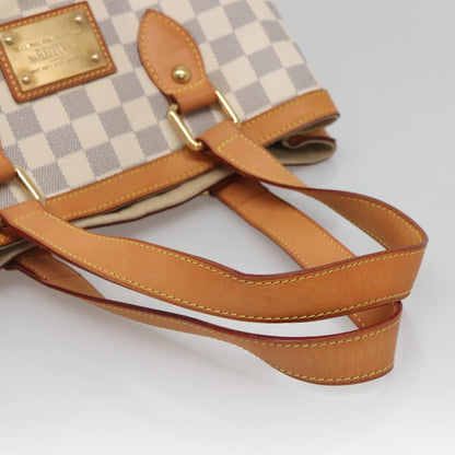 Louis Vuitton Hampstead, White, Canvas, tote